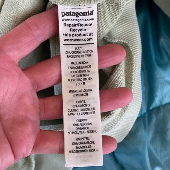 Like New, Patagonia Women's Size Medium Sage Green Raglan Sleeve Sweatshirt - Picture 7 of 8